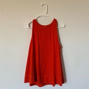 Vintage FP Beach Women's Red Sleeveless Swing Tank Top